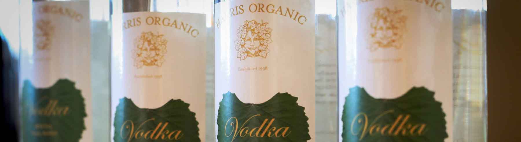 Organic vodka leaves
